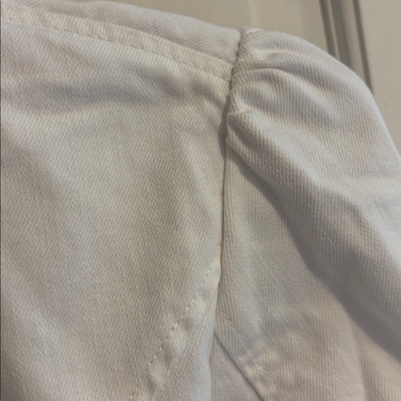 Lauren Jeans Co. Ralph Lauren White Button-Up Jacket size large petite like new - Picture 7 of 7